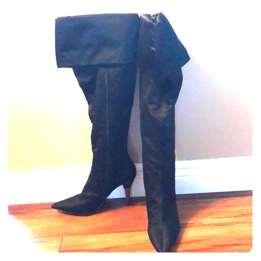 New Staccato Black Knee High Boots